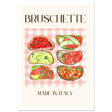 Bruschette Väggkonst | Bruschetta Konsttryck | Arthena