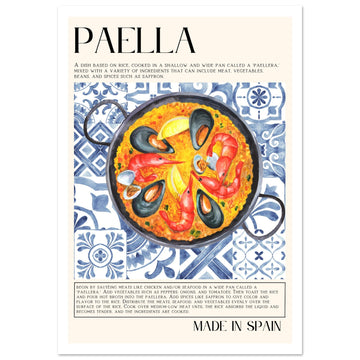 Traditionell Spansk Paella Väggkonst | Arthena