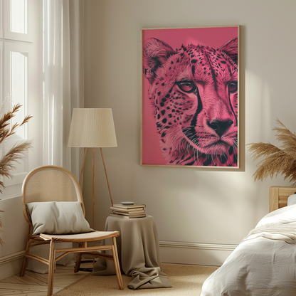 A pink cheetah