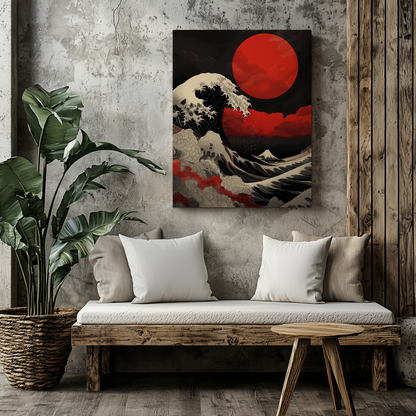 Red sun over turbulent seas - Arthena