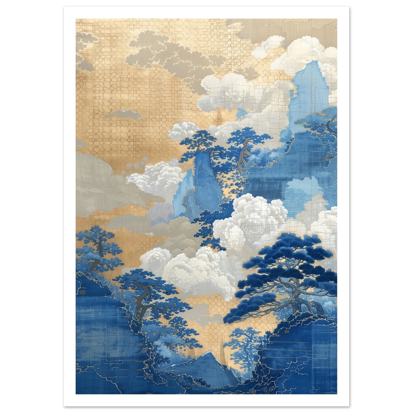 Azure Dreams konstprint med marginal - galleristil 50x70cm | Arthena