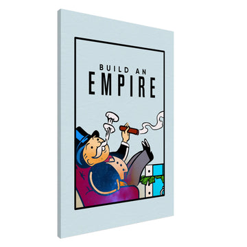 Stor canvastavla Build an Empire - canvas tavla med monopoldesign 70x100cm | Arthena