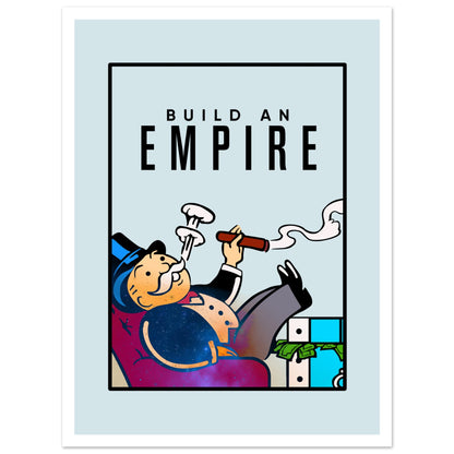 Affisch Build an Empire poster med vit kant - tavla för företag 30x40cm | Arthena