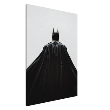 Stor canvastavla med Batman i dramatisk miljö, en exklusiv superhjälte filmaffisch, 70x100 cm | Arthena