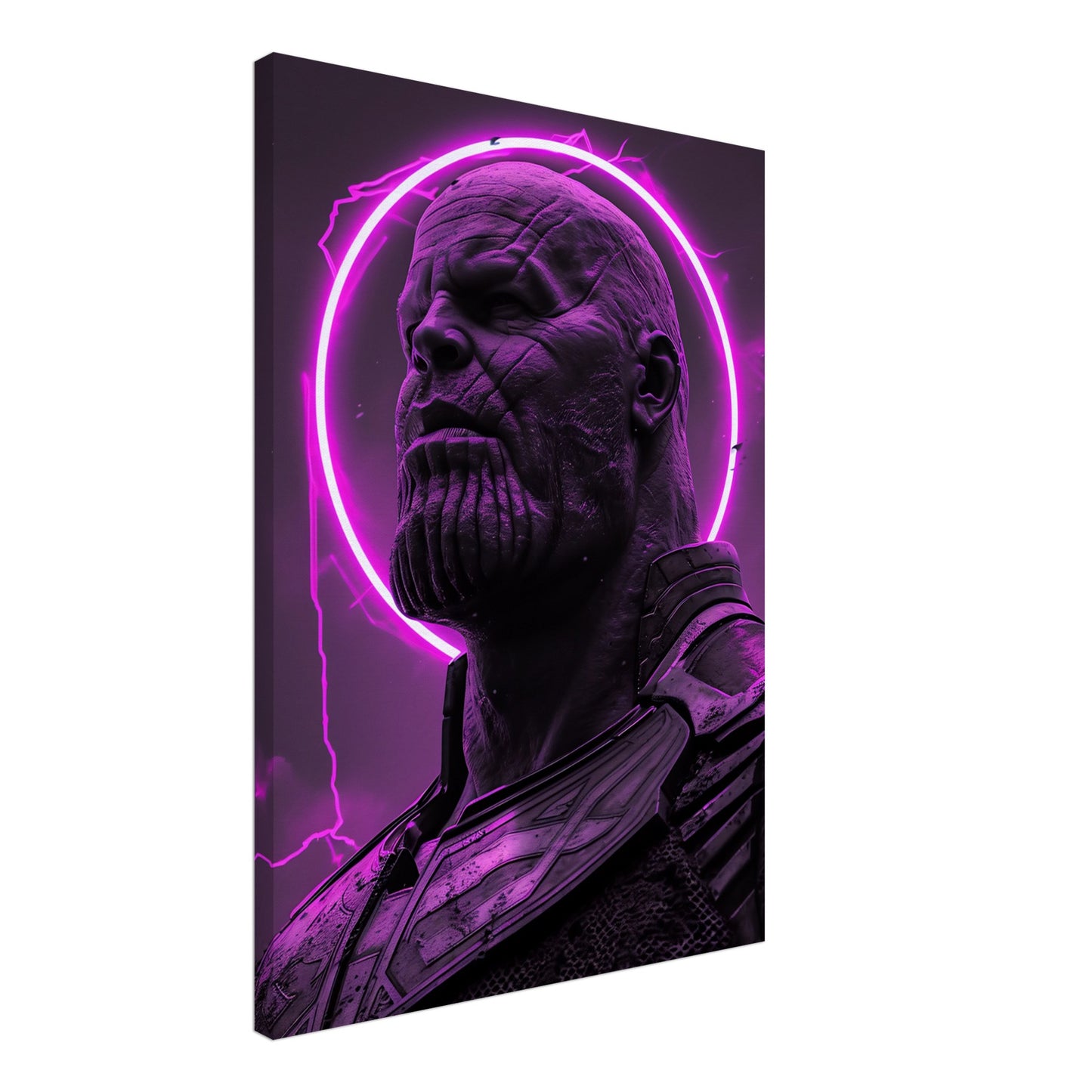 Episk canvastavla med Thanos i futuristisk miljö, en ikonisk film tavla, 50x70 cm | Arthena