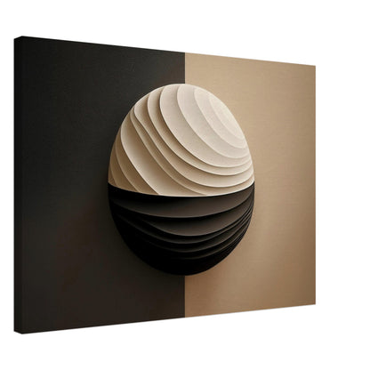 Modern canvastavla Duality Spheres 50x70 cm, balanserad design | Arthena