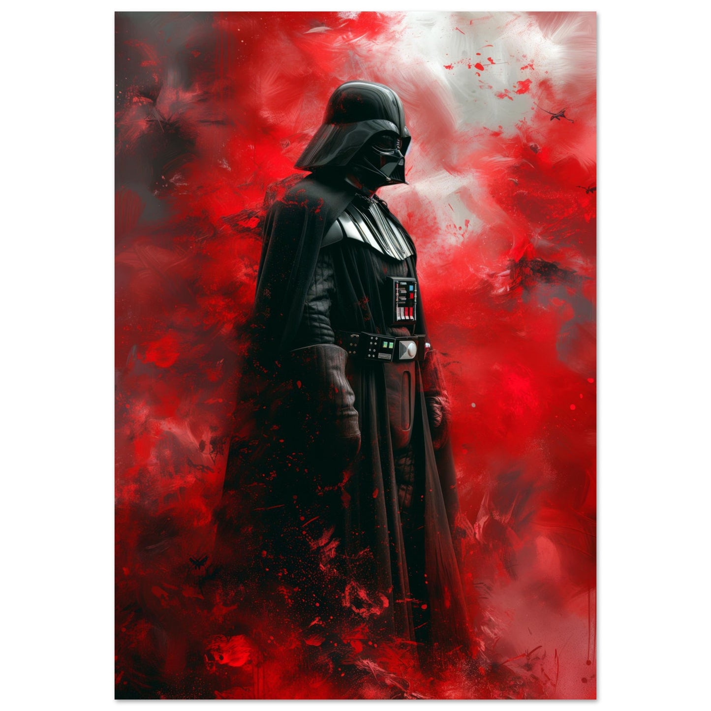 Stor film poster med Darth Vader framträdande ur rök, 70x100 cm | Arthena