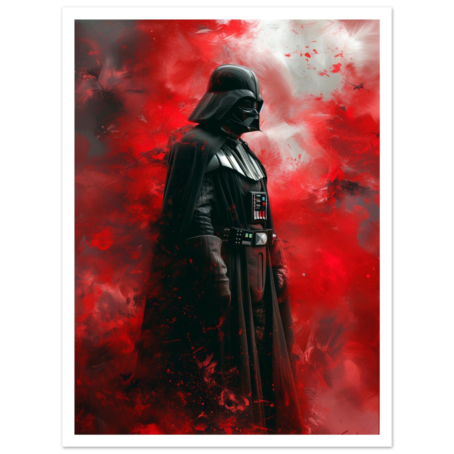 Film poster med Darth Vader och vit marginal, 30x40 cm | Arthena