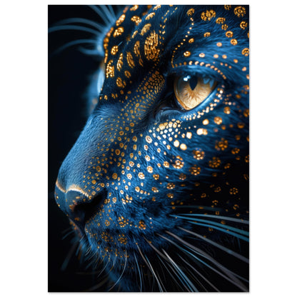 Poster med gyllene panter i lyxig design, perfekt för moderna hem 70x100 cm