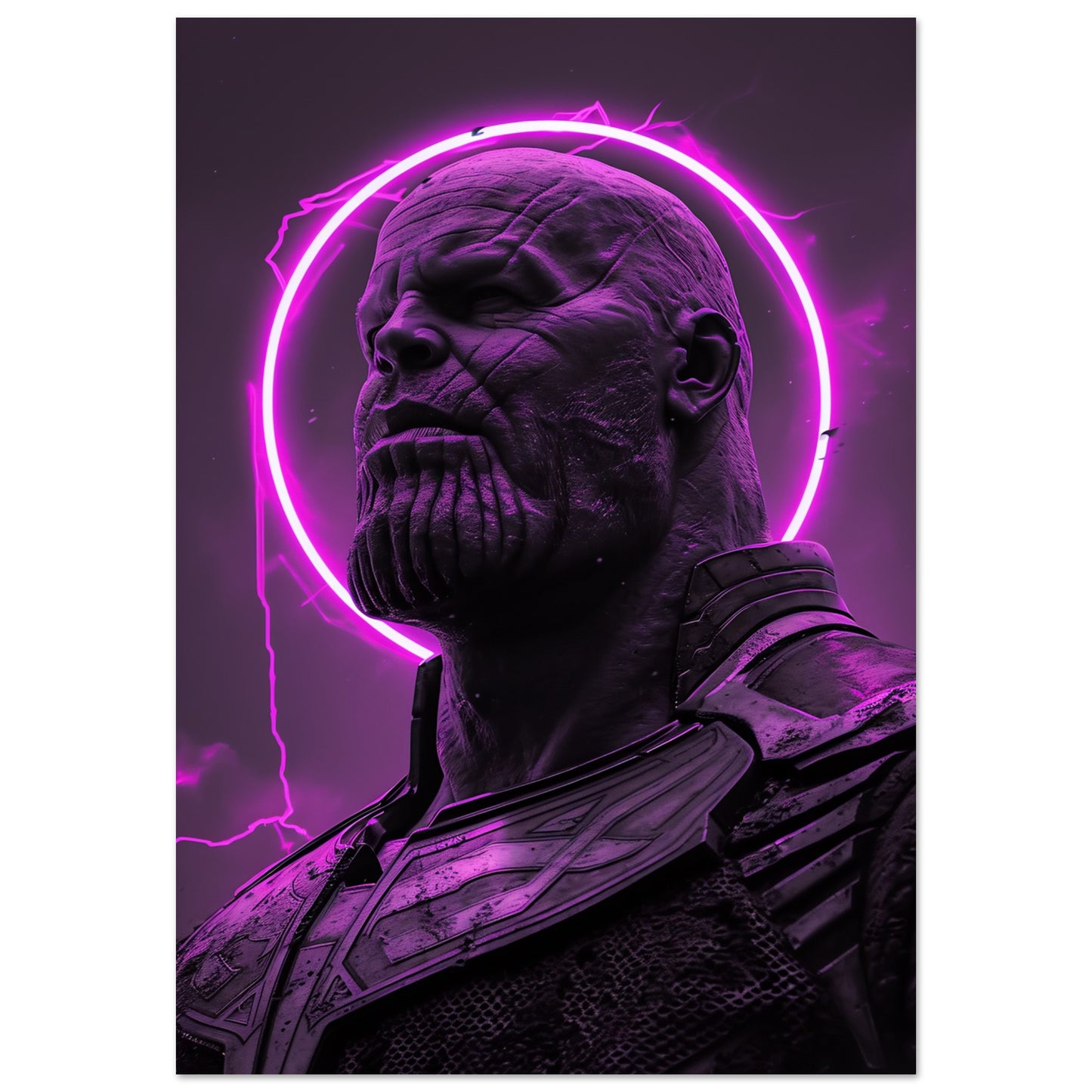 Stor poster med Thanos i futuristisk miljö, 70x100 cm | Arthena