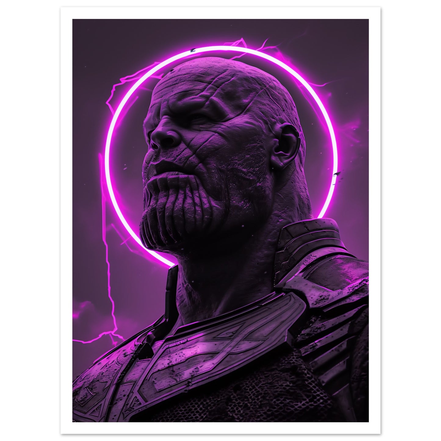 Poster med Thanos och vit marginal, 30x40 cm | Arthena