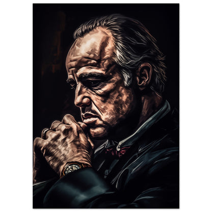 Filmaffisch av The Godfather i klassisk stil, 50x70 cm | Arthena