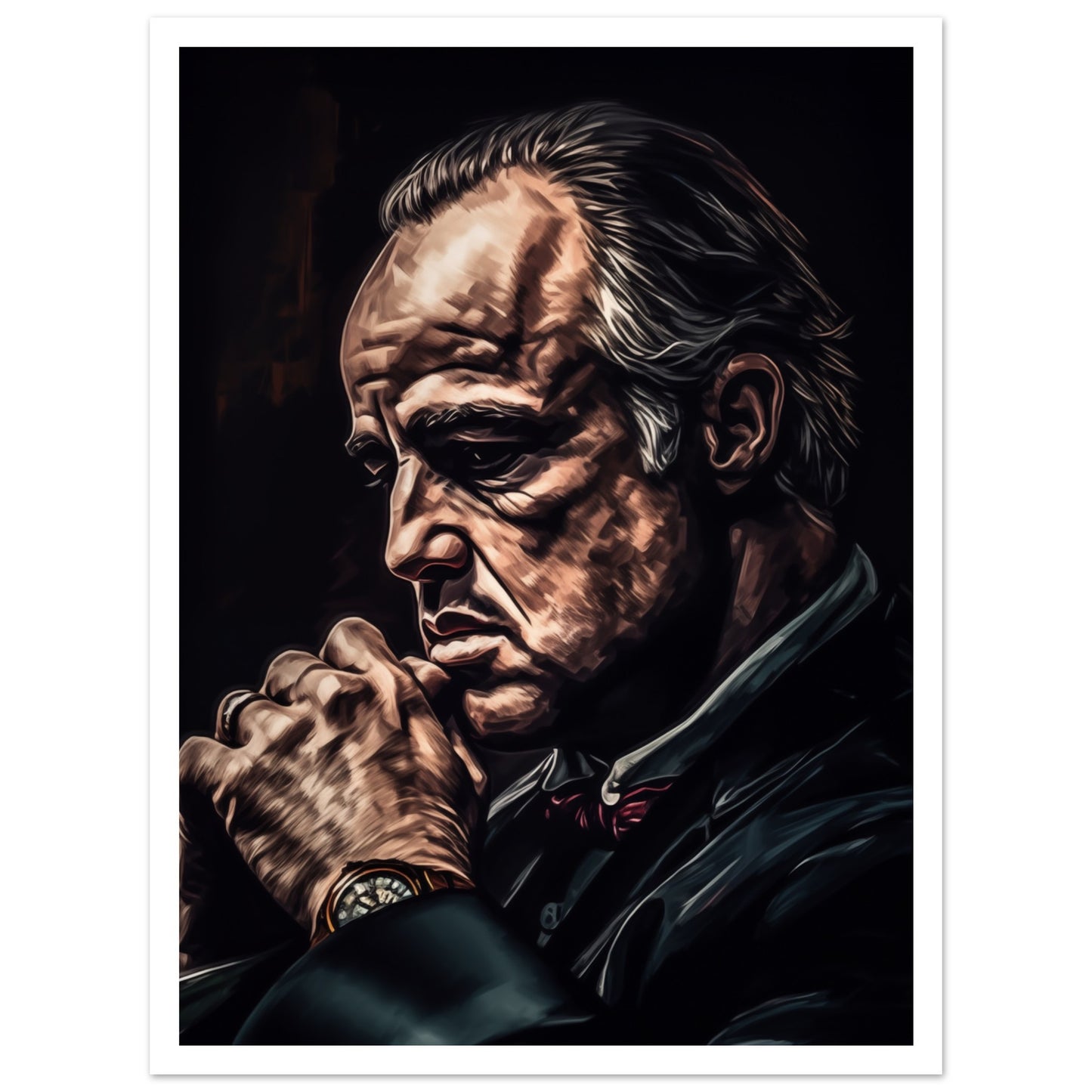 Poster med The Godfather och vit marginal, 30x40 cm | Arthena