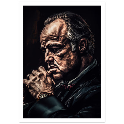 Filmaffisch av The Godfather med vit marginal, 50x70 cm | Arthena