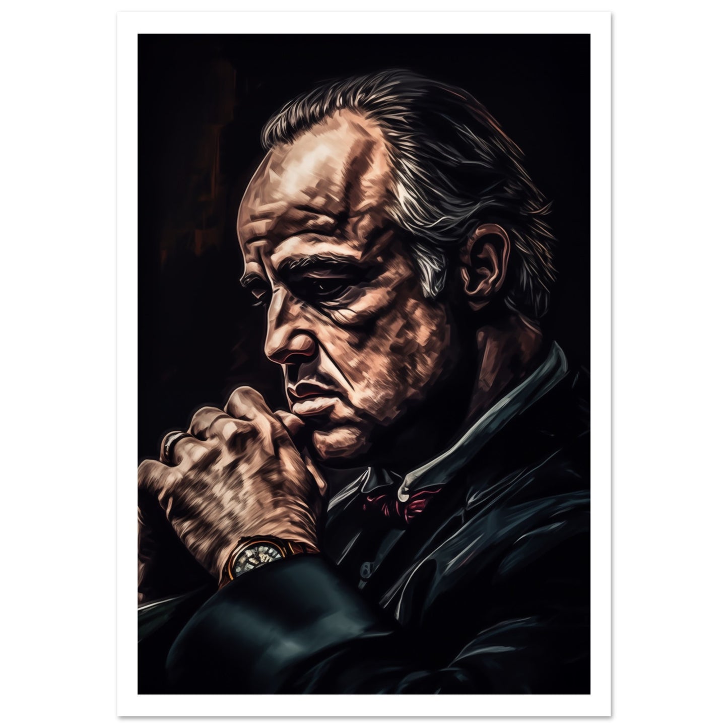 Stor poster med The Godfather och vit marginal, 70x100 cm | Arthena