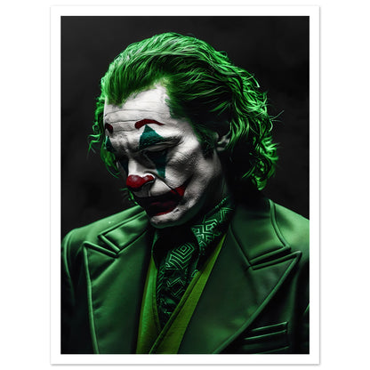 Poster med The Joker filmaffisch och vit marginal, 30x40 cm | Arthena