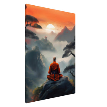 Shaolin stor canvas - imponerande format 70x100cm | Arthena