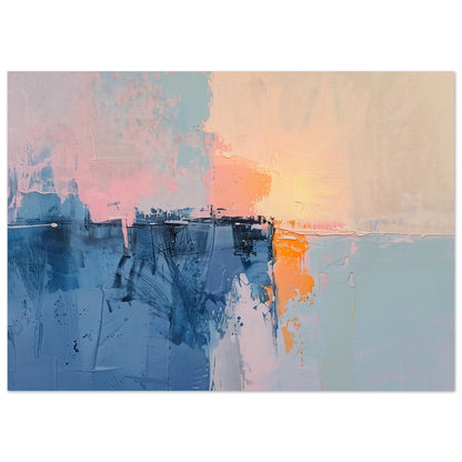 Stillness of the Horizon modern konstaffisch - rofylld design 50x70cm | Arthena