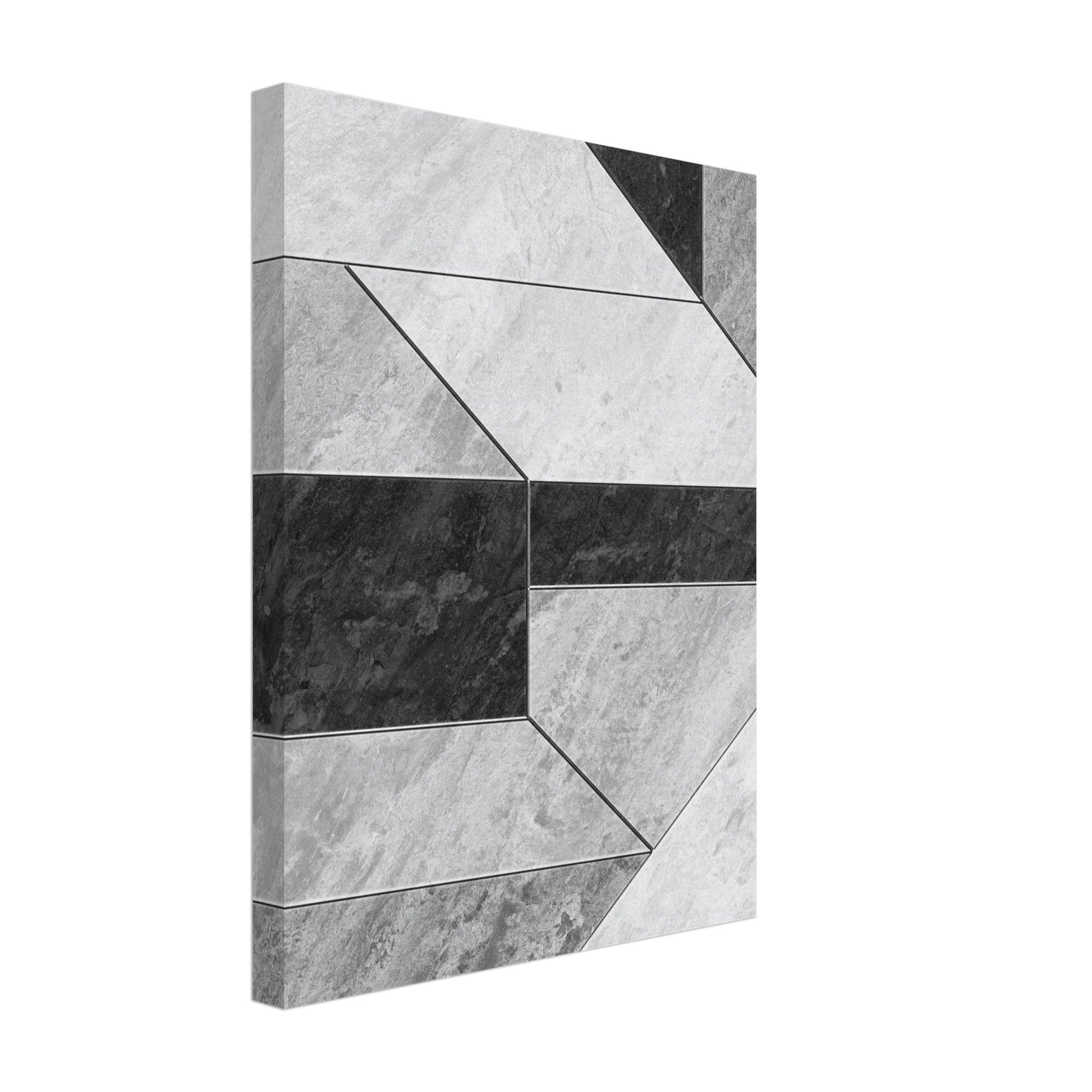 Stone Geometry canvastavla - strukturerad geometri 30x40cm | Arthena