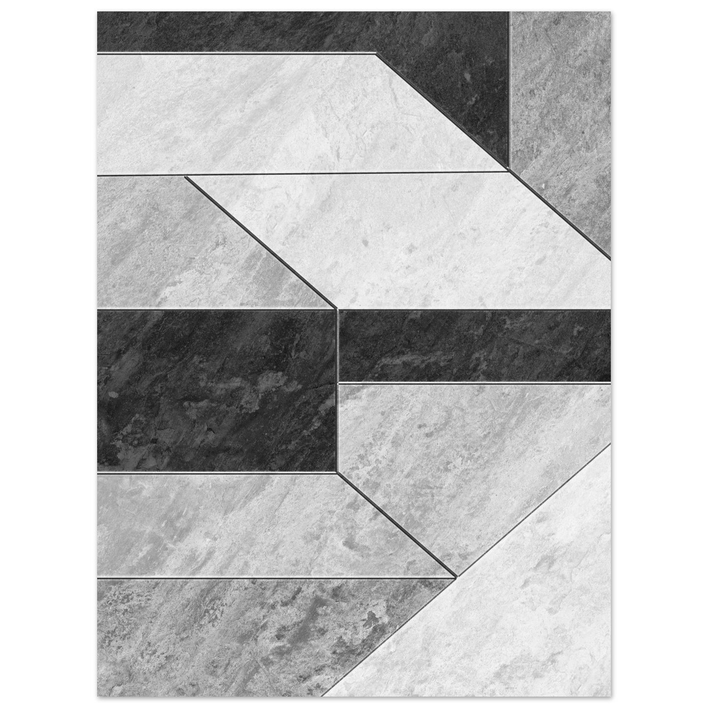 Stone Geometry abstrakt poster - geometrisk stenstruktur 30x40cm | Arthena