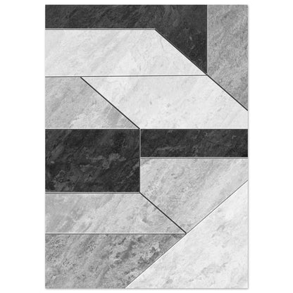 Stone Geometry modern konstaffisch - kraftfull design 50x70cm | Arthena