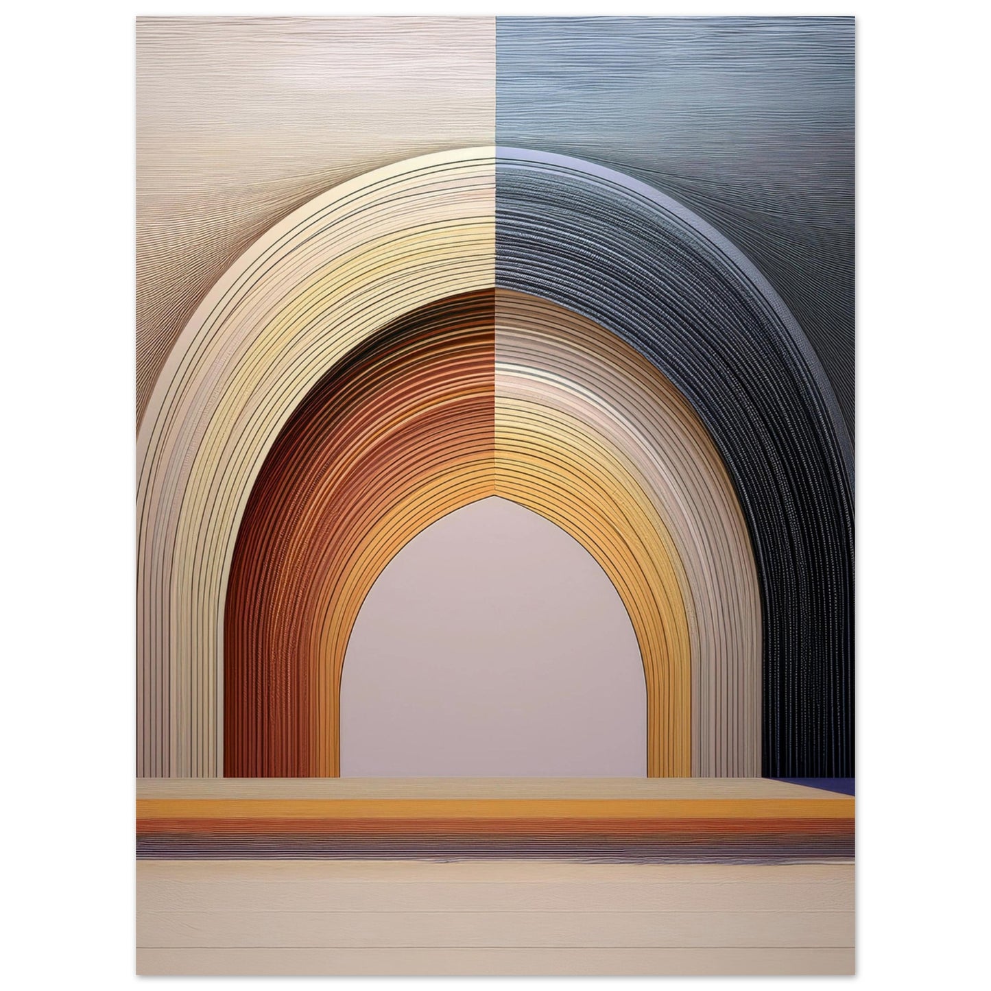 The Arch abstrakt poster - arkitektonisk design 30x40cm | Arthena