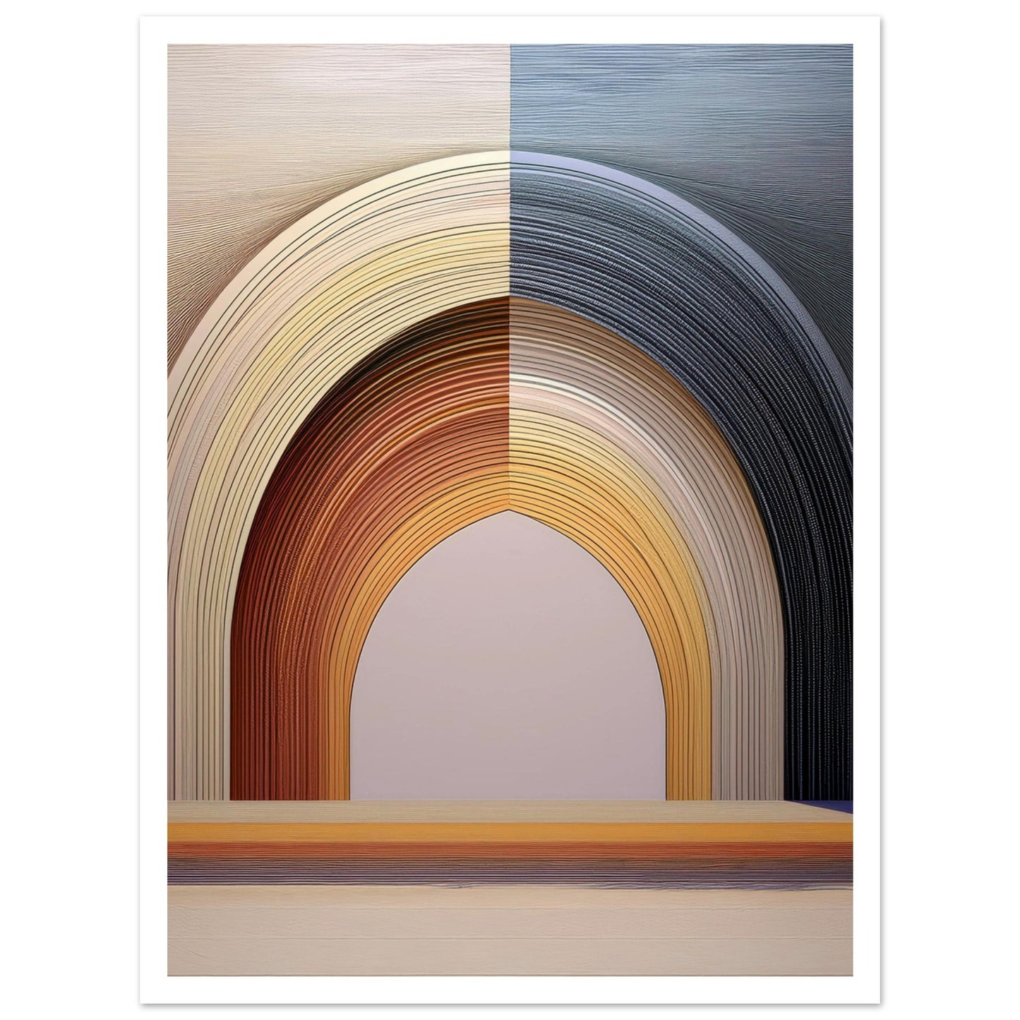 The Arch poster med vit kant - ren design 30x40cm | Arthena