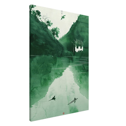 The Green Mirror stor canvas - imponerande format 70x100cm | Arthena