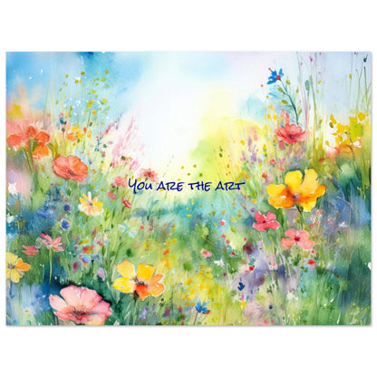 You Are The Art Poster - inspirerande typografi 30x40cm | Arthena