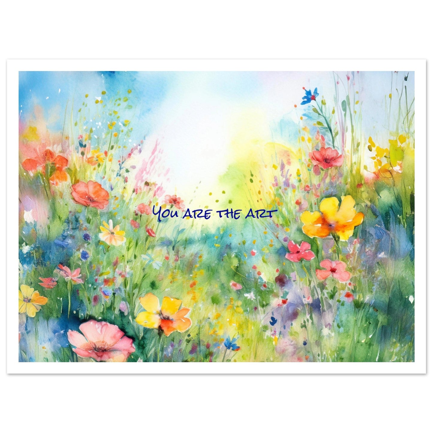 You Are The Art Poster med marginal - 30x40cm | Arthena